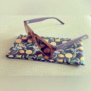 Influence 5013P Polarized Translucent Brown Unisex Sunglasses & Pouch NWOT